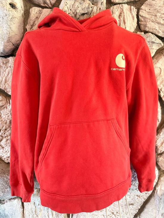 Carhartt Other - Carhartt Red Pullover Hoodie with Small Logo